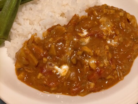 簡単!絶品!きのこ入りバターチキンカレー✰︎